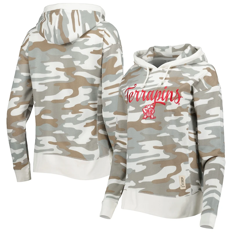 Sweat à capuche Pressbox Camo Maryland Terrapins San Pablo pour femme