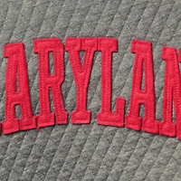 Sweat-shirt matelassé Pressbox Heather Charcoal Maryland Terrapins Moose pour femme