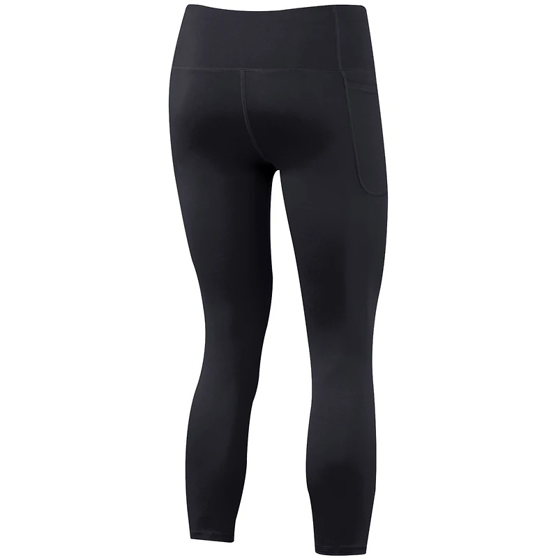 Women's Under Armour Black Maryland Terrapins Motion Performance Ankle-Cropped Leggings