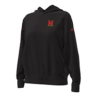 Women's Under Armour Black Maryland Terrapins Oversized Gameday Icon Hoodie