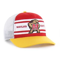 Casquette de camionneur ajustable Super Stripe Hitch pour jeunes '47 rouge/or des Maryland Terrapins