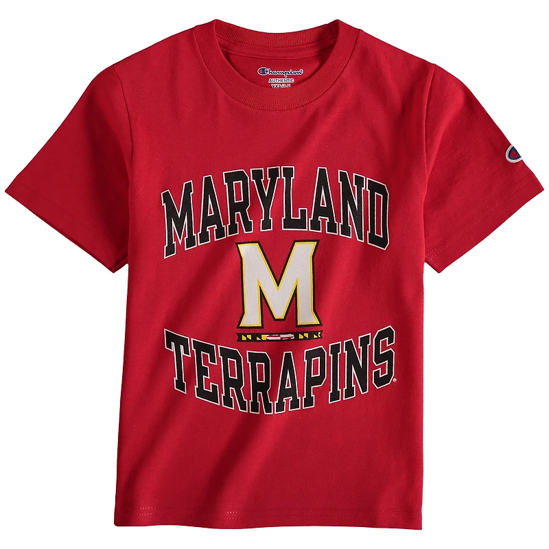 T-shirt de l'équipe des Terrapins rouges du Maryland, champions la jeunesse