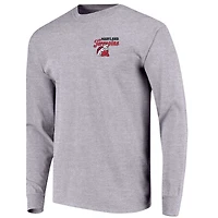 T-shirt gris à manches longues avec script rétro des Maryland Terrapins pour jeunes