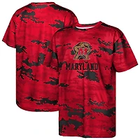 T-shirt rouge d'entraînement des Maryland Terrapins pour jeunes