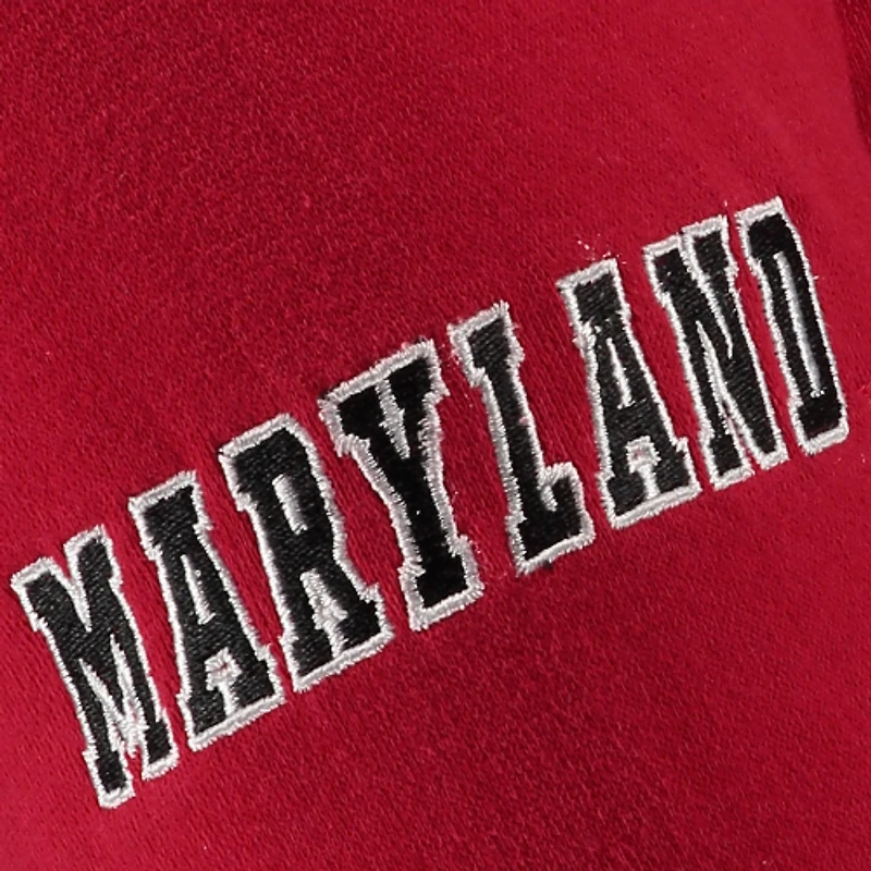 Youth Stadium Athletic Red Maryland Terrapins Big Logo Pullover Hoodie