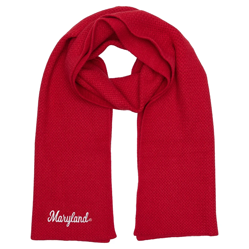 ZooZatz Red Maryland Terrapins Fashion Knit Scarf