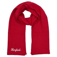 ZooZatz Red Maryland Terrapins Fashion Knit Scarf