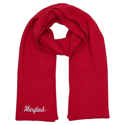 ZooZatz Red Maryland Terrapins Fashion Knit Scarf
