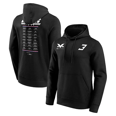 Men's Fanatics Black Max Verstappen 2026 World Tour MV3 Hoodie