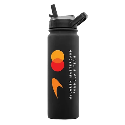 Bouteille à double paroi douce au toucher de 710 ml (24 oz) de l'écurie McLaren F1, logo de la marque.