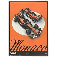 Équipe McLaren de Formule 1 | Livrée Monaco 2025 | Affiche