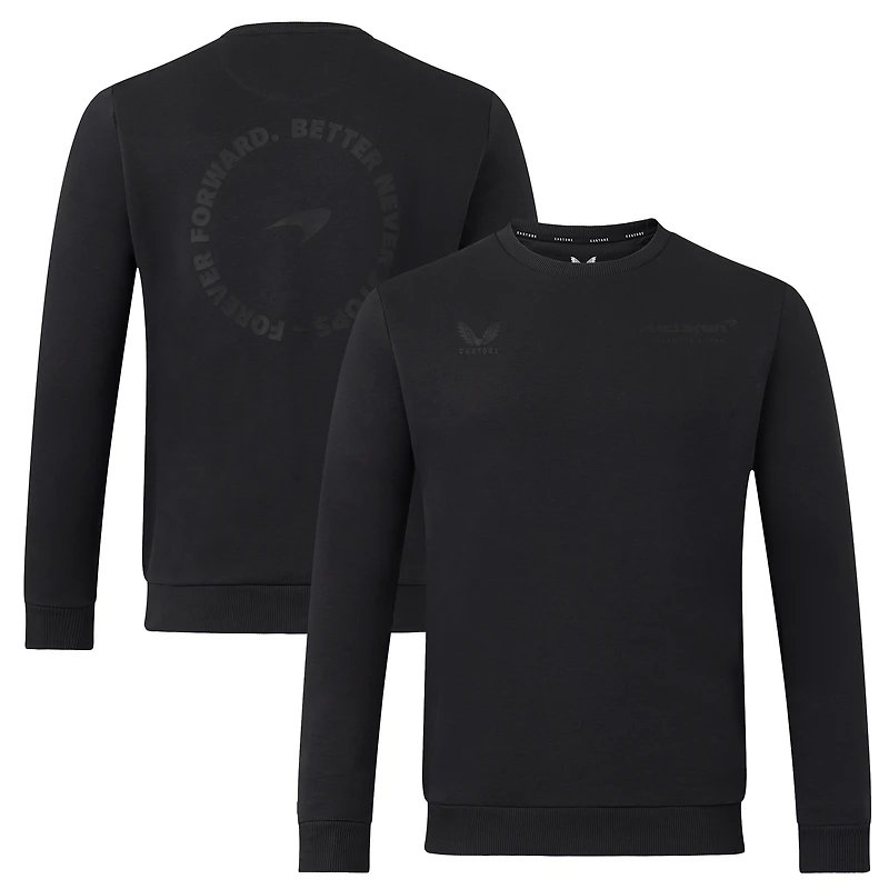 Men's Castore Black McLaren F1 Team Pullover Sweatshirt