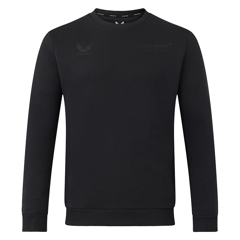 Men's Castore Black McLaren F1 Team Pullover Sweatshirt