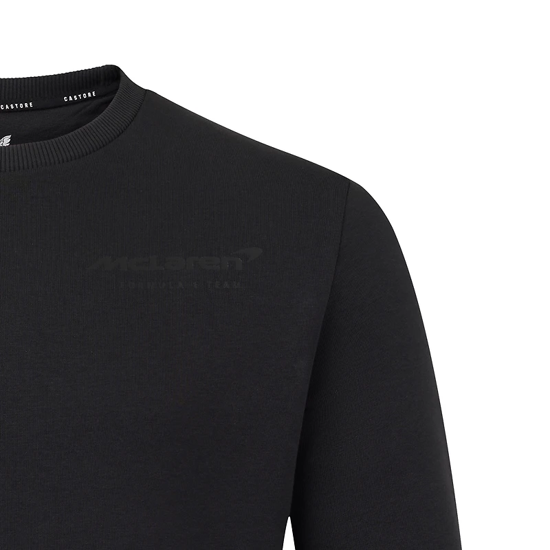 Men's Castore Black McLaren F1 Team Pullover Sweatshirt