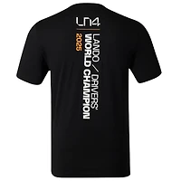 Men's Castore Lando Norris Black McLaren F1 Team 2025 Drivers' World Champion Driver T-Shirt