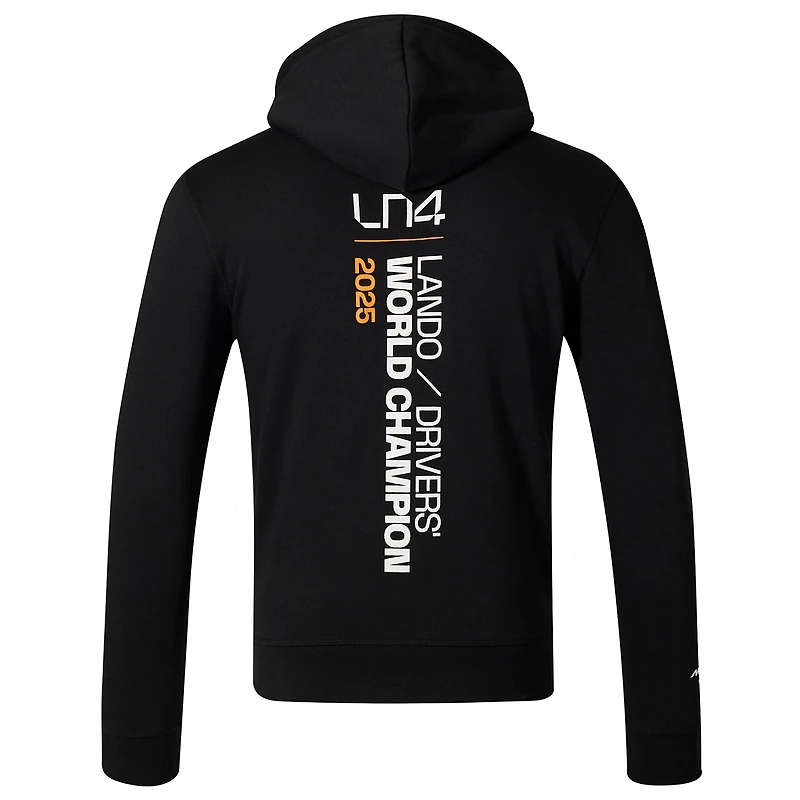 Men's Castore Lando Norris Black McLaren F1 Team 2025 Drivers' World Champion Hoodie