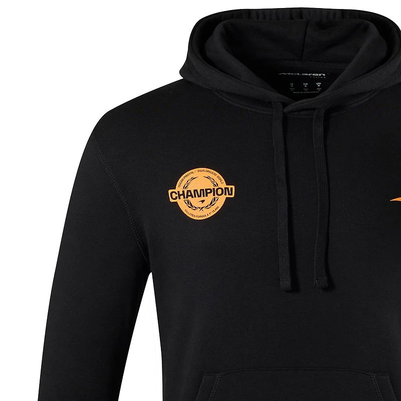 Men's Castore Lando Norris Black McLaren F1 Team 2025 Drivers' World Champion Hoodie