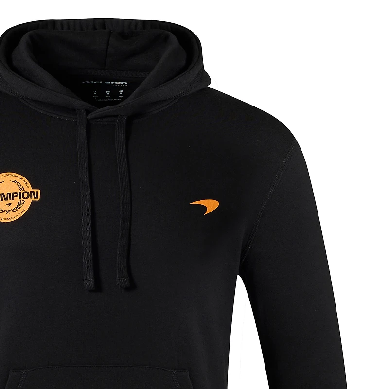 Men's Castore Lando Norris Black McLaren F1 Team 2025 Drivers' World Champion Hoodie