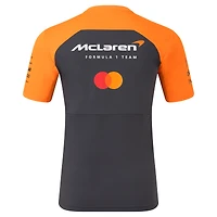 T-shirt réplique McLaren Team F1 2025 pour homme, anthracite/orange