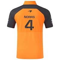 Polo pilote réplique McLaren F1 Team 2025 orange/anthracite pour homme Lando Norris