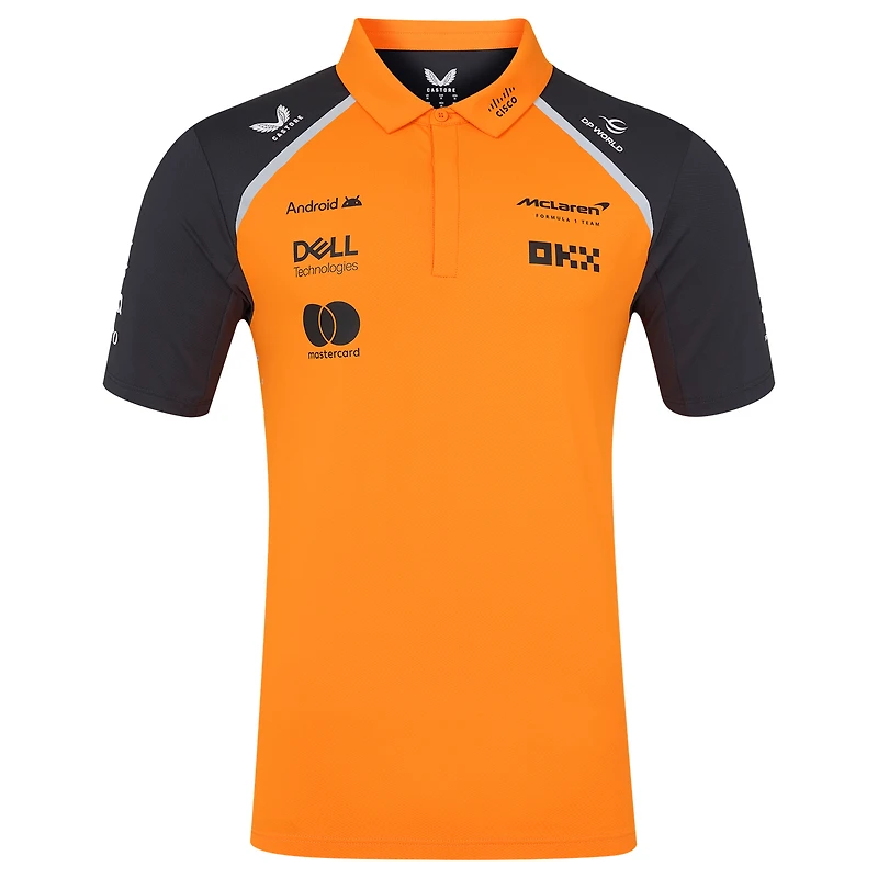 Men's McLaren Orange/Anthracite F1 Team 2025 Replica Polo