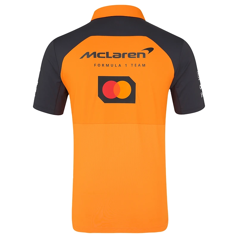 Men's McLaren Orange/Anthracite F1 Team 2025 Replica Polo