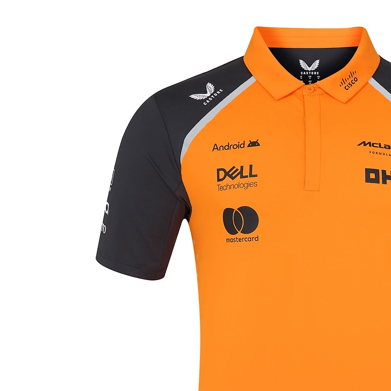 Men's McLaren Orange/Anthracite F1 Team 2025 Replica Polo