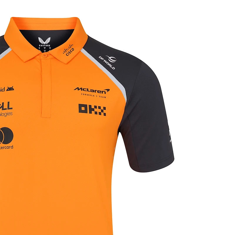 Men's McLaren Orange/Anthracite F1 Team 2025 Replica Polo