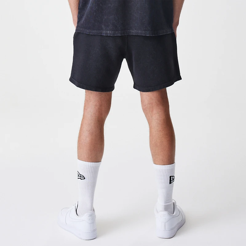 Men's New Era  Black McLaren F1 Team Acid Washed Drawstring Shorts