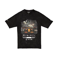 T-shirt oversize noir délavé à l'acide pour homme, motif McLaren F1 Team New Era