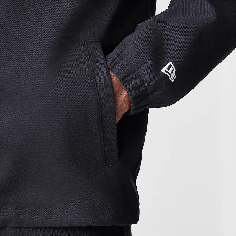 Men's New Era  Black McLaren F1 Team Full-Snap Coaches Jacket