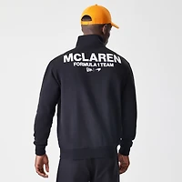 Sweat-shirt noir à fermeture éclair quart de tour McLaren F1 Team New Era pour homme