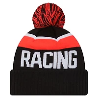 Bonnet sport à revers et pompon noir New Era pour homme, avec logo McLaren F1 Team