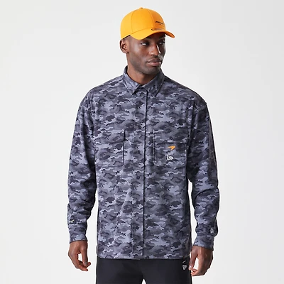 Men's New Era  Graphite McLaren F1 Team Camo Button-Up Shirt