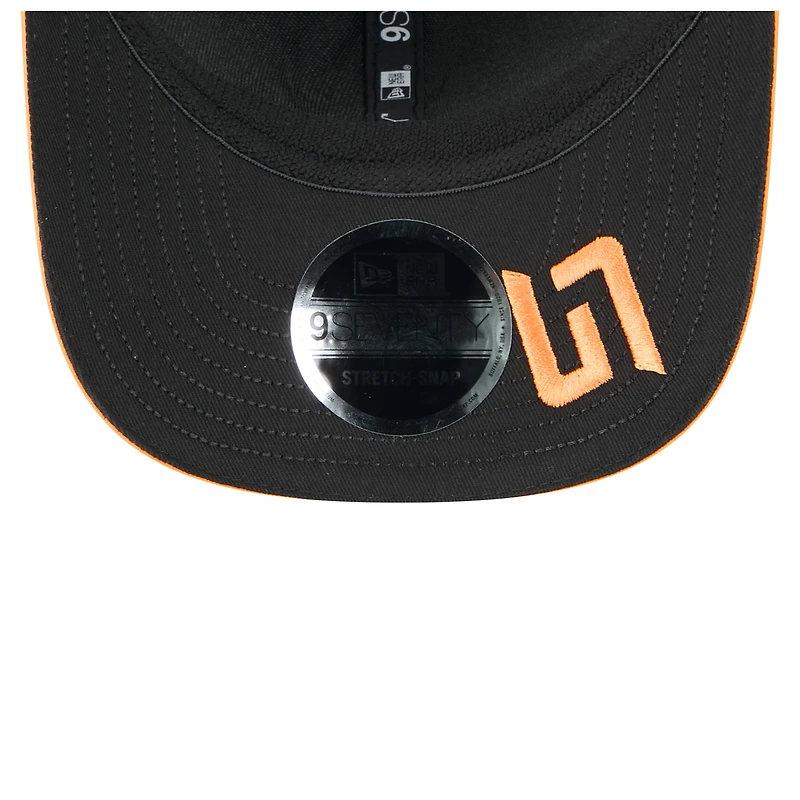 Men's New Era Lando Norris Black McLaren F1 Team 2025 Las Vegas Grand Prix Special 9SEVENTY Adjustable Hat