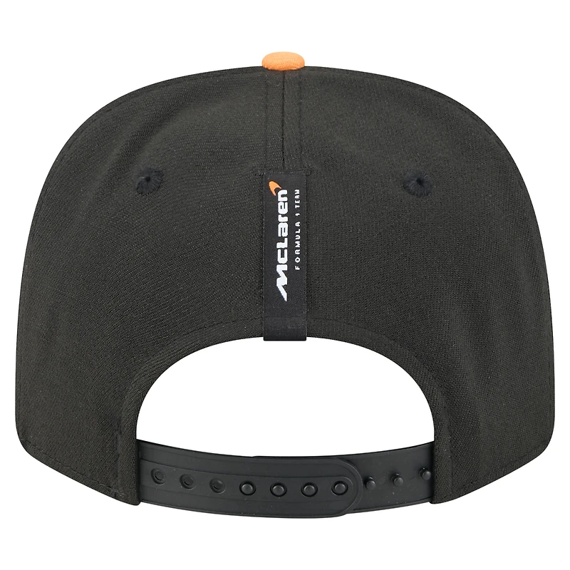 Casquette ajustable 9SEVENTY COOLERA noire New Era Lando Norris McLaren F1 Team 2025 USA Grand Prix Special pour homme