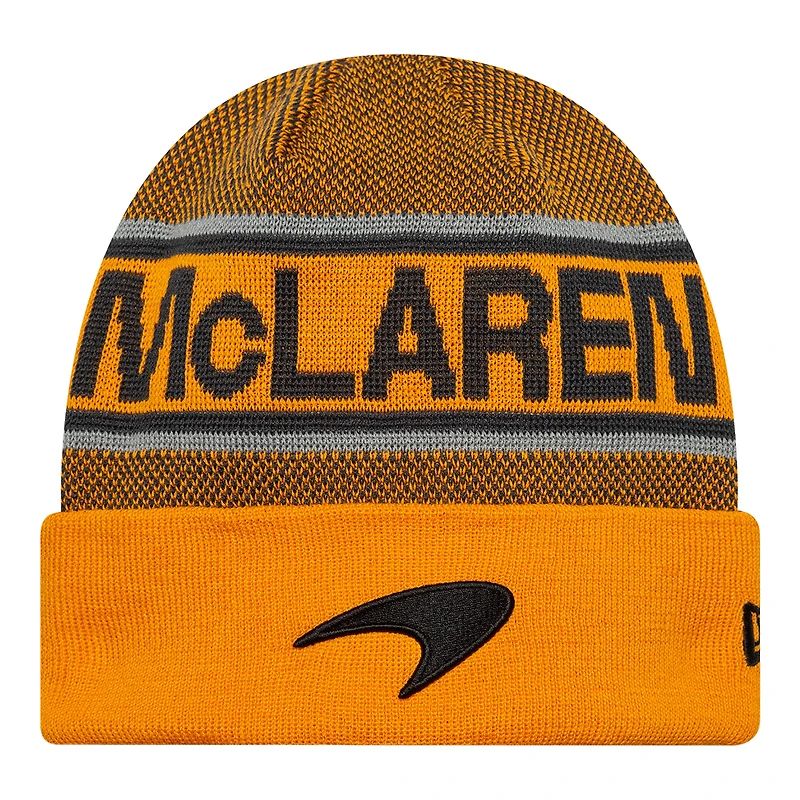 Bonnet à revers orange McLaren F1 Team New Era pour homme