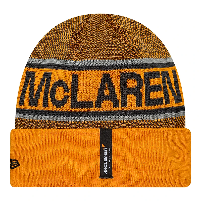 Bonnet à revers orange McLaren F1 Team New Era pour homme