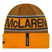 Bonnet à revers orange McLaren F1 Team New Era pour homme