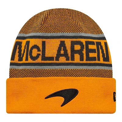Bonnet à revers orange McLaren F1 Team New Era pour homme