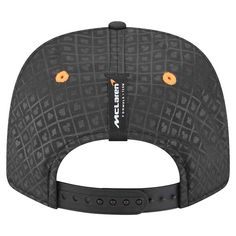 Casquette ajustable 9SEVENTY noire New Era Oscar Piastri pour homme, édition spéciale Grand Prix de Las Vegas 2025 de McLaren F1 Team