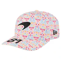 Casquette ajustable New Era Oscar Piastri blanche McLaren F1 Team 2025 Grand Prix du Mexique 9SEVENTY
