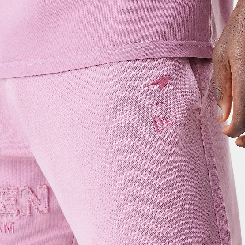 Short à cordon de serrage rose délavé l'acide McLaren F1 Team New Era pour homme