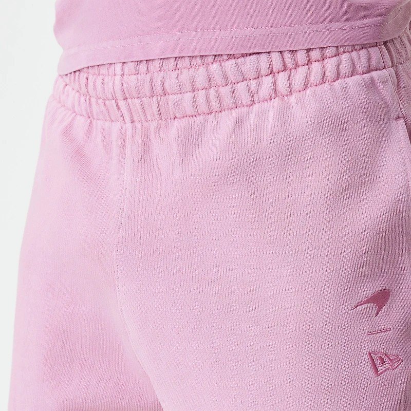 Short à cordon de serrage rose délavé l'acide McLaren F1 Team New Era pour homme