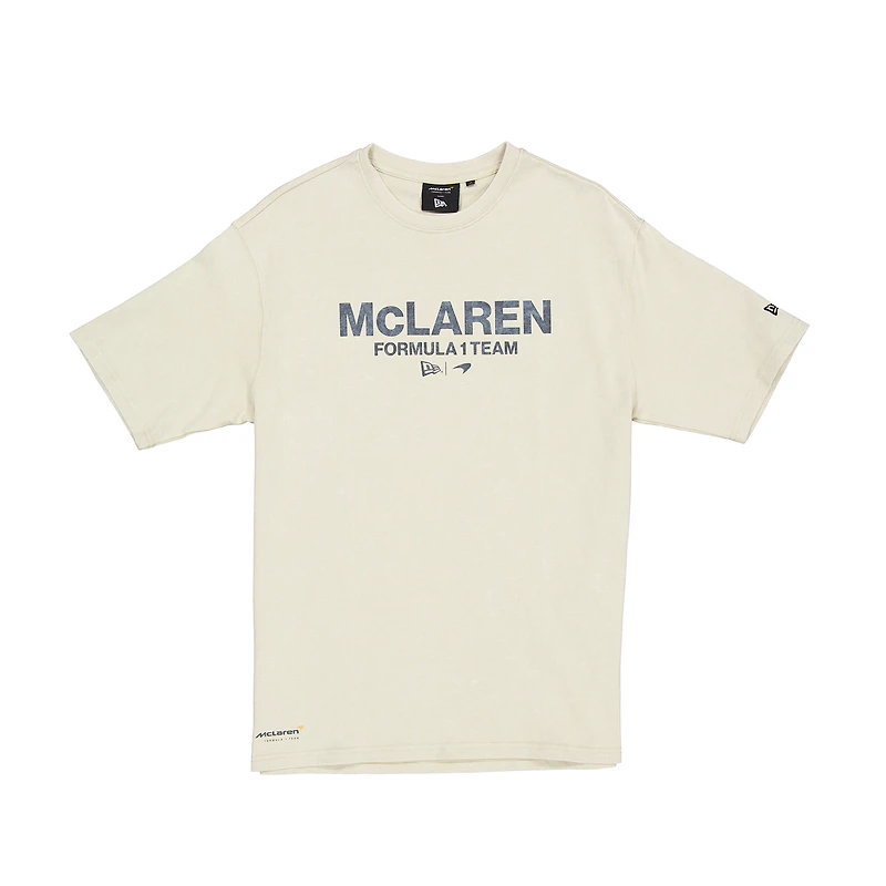T-shirt délavé oversize style lifestyle pour homme McLaren F1 Team New Era