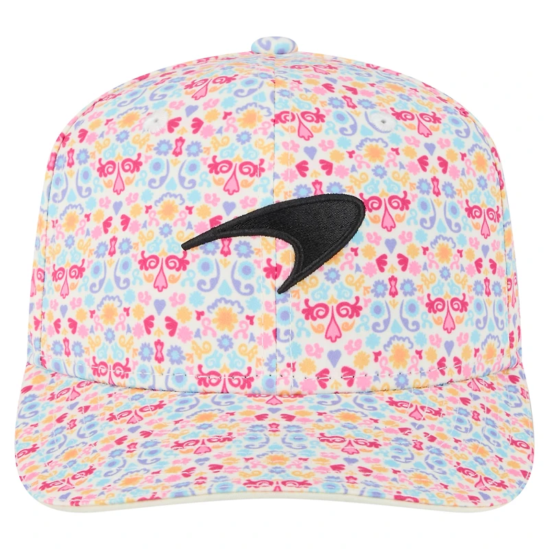 Casquette ajustable New Era blanche McLaren F1 Team 2025 Mexico Grand Prix Special 9SEVENTY pour homme