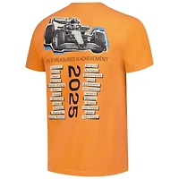 T-shirt délavé orange McLaren F1 Team City Line Up pour homme