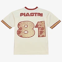Maillot de mode Legacy crème Oscar Piastri McLaren Racing x Mitchell & Ness Returns pour homme