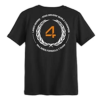 Men's Outerstuff Lando Norris Black McLaren F1 Team 2025 Drivers' World Champion T-Shirt