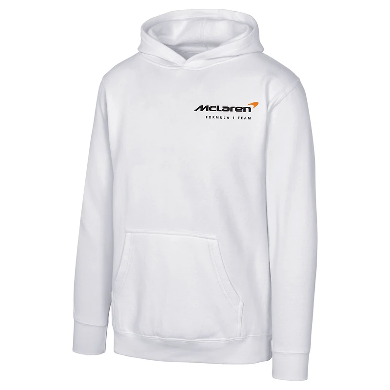Men's White McLaren F1 Team Retro Pullover Hoodie